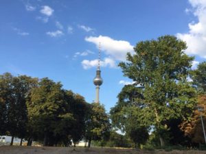 Torre de radiodifusão em Berlin oriental